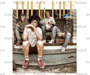 Thug Life Golden Girl DTF Transfer