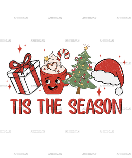 Tis The Season Christmas-1 DTF Transfer