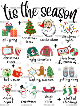 Tis The Season Christmas-9 DTF Transfer