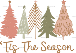 Tis The Season Trees DTF Transfer