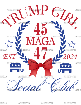 Trump Girl Social Club DTF Transfer