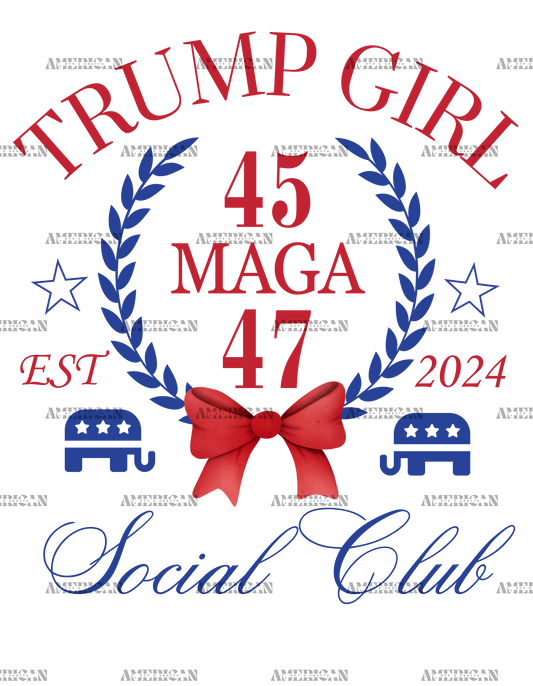 Trump Girl Social Club DTF Transfer