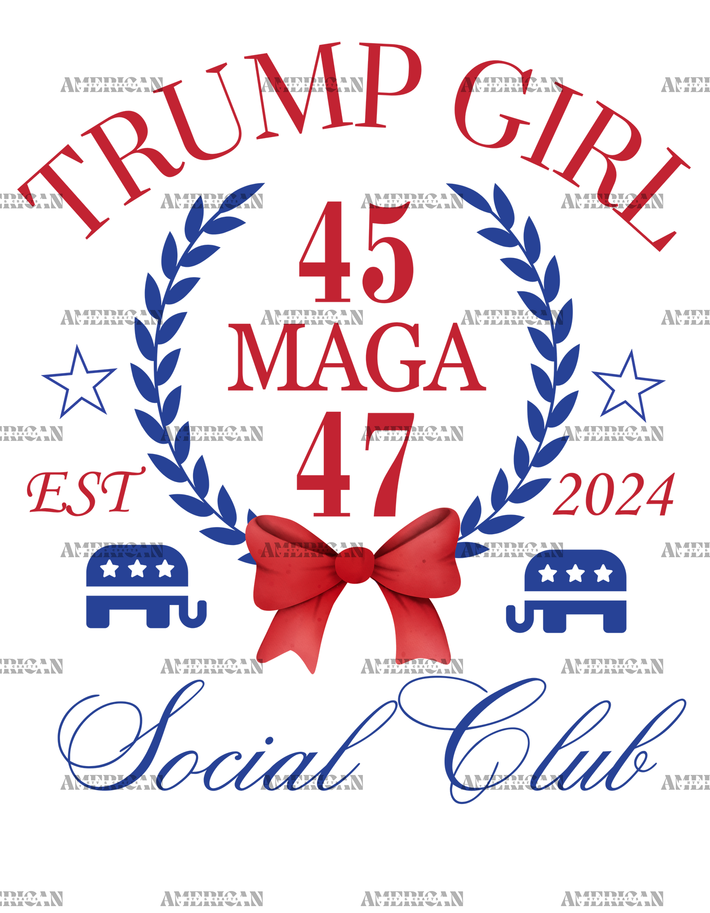 Trump Girl Social Club DTF Transfer