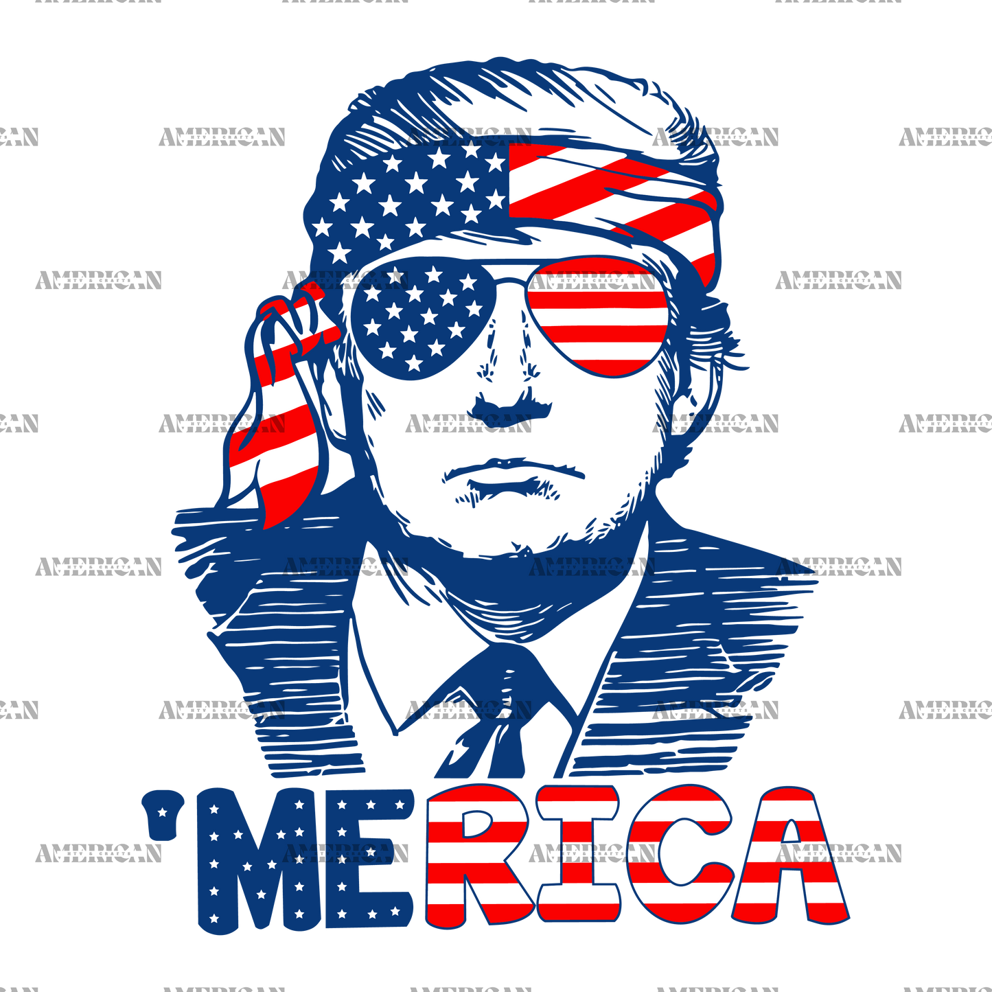 Trump Merica DTF Transfer