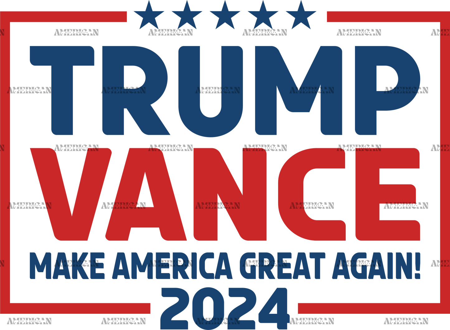 Trump Vance 2024-8 DTF Transfer