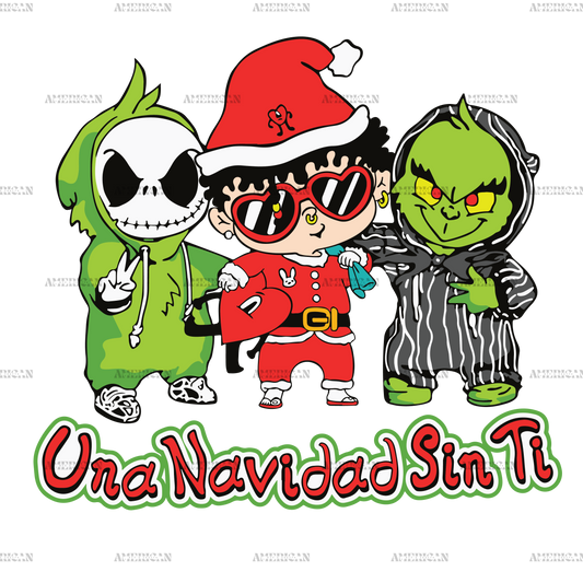 Una Navidad Sin Ti  DTF Transfer