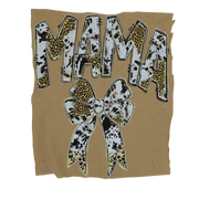 Leopard Luxe Mama Bow Rhinestone DTF Transfer