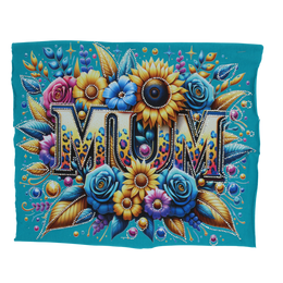 Leopard Floral MUM Rhinestone DTF Transfer