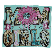 MOM of Girls Rhinestone DTF Transfer