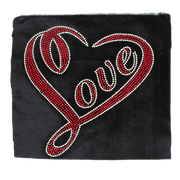 Red Love Heart Rhinestone DTF Transfer