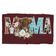 Highland Cow Western Mama Rhinestone DTF Transfer
