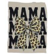 Stacked MAMA with Bow Rhinestone DTF transfer