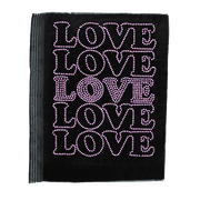 Pink Stacked Love Rhinestone DTF Transfer