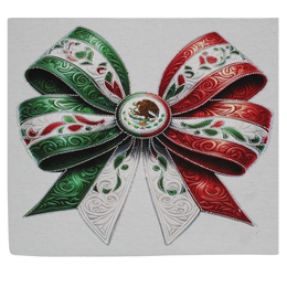 Viva Mexico Bow Bling Rhinestone DTF Transfer