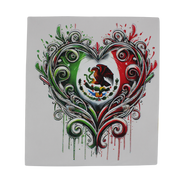 Viva Mexico Heart Rhinestone DTF Transfer