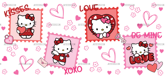 Valentine Kitty Frames UV DTF Transfer