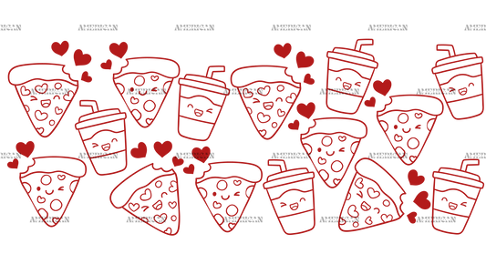 Valentine Pizza-2 UV DTF Transfer