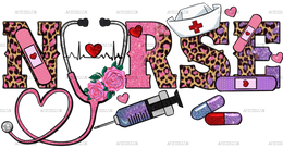 Valentines Day Nurse DTF Transfer