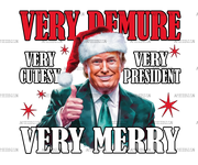 Very Merry Trump-1 DTF Transfer