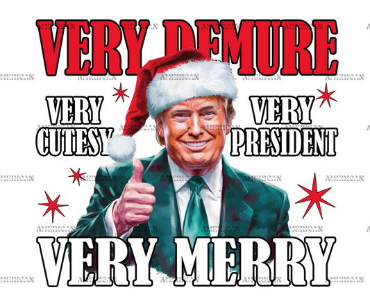 Very Merry Trump-1 DTF Transfer