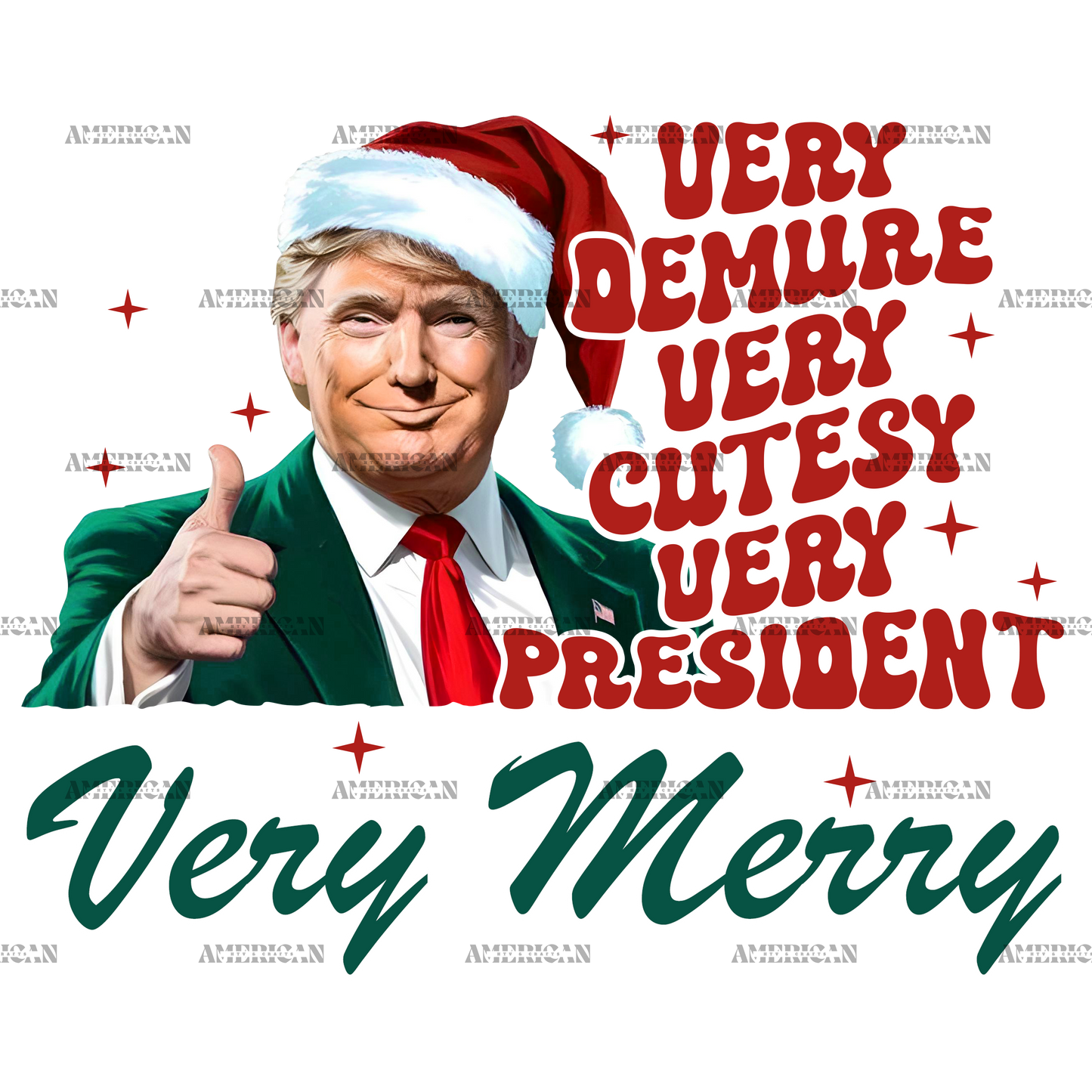 Very Merry Trump-2  DTF Transfer