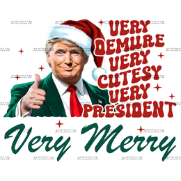 Very Merry Trump-2  DTF Transfer