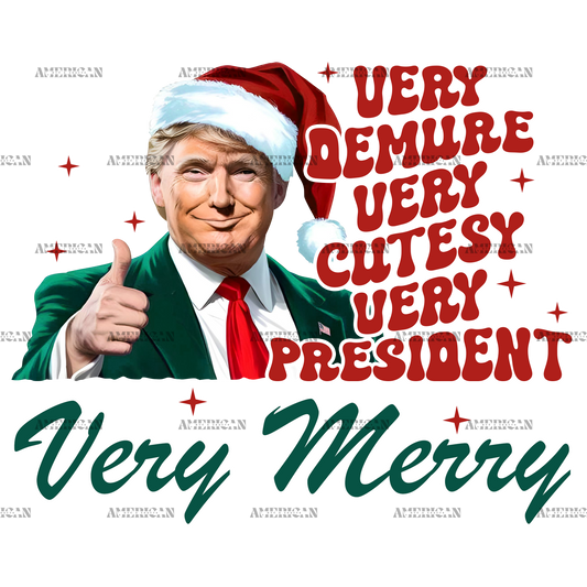 Very Merry Trump-2  DTF Transfer