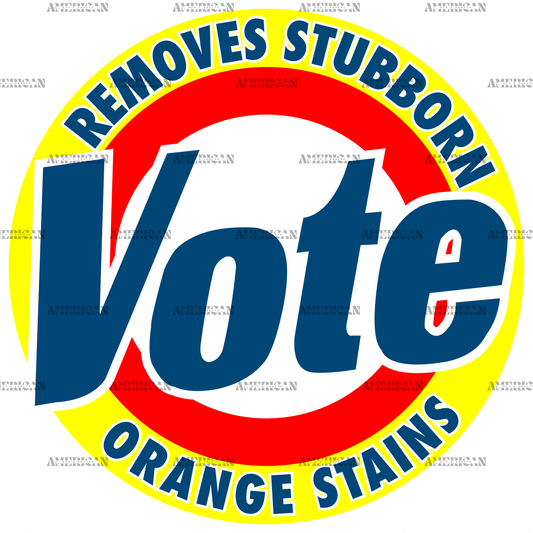 Vote Removes Stubborn Orange Stains DTF Transfer