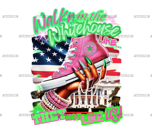 Walk In The Whitehouse Kamala DTF Transfer