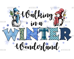 Walking In A Winter Wonderland DTF Transfer