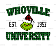 Whoville University DTF Transfer
