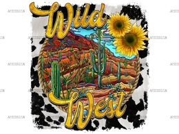 Wild West Sunflower DTF Transfer