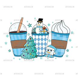 Winter Coffee DTF Transfer