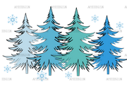 Winter Tree DTF Transfer