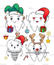 Xmas Dental Squad DTF Transfer