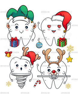 Xmas Dental Squad DTF Transfer