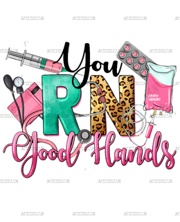 You RN Good Hands Nurse DTF Transfer