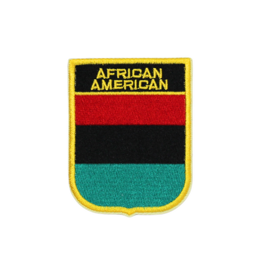 African American Shield Patch (Small/Embroidery)