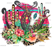 Aztec Western Horseshoes DTF Transfer