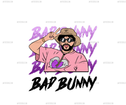 Bad Bunny 2 Dtf Transfer