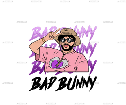 Bad Bunny 2 Dtf Transfer