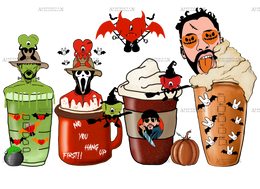 Bad Bunny Coffee Dtf Transfer