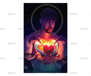 Bad Bunny Dark Dtf Transfer