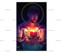 Bad Bunny Dark Dtf Transfer