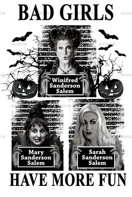 Bad Girls Have More Fun DTF Transfer