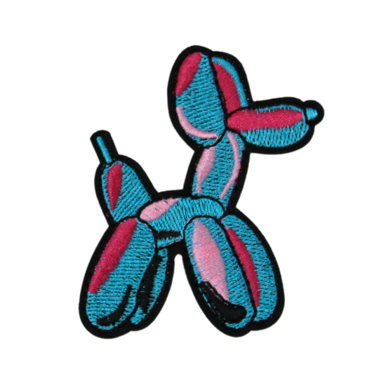 Blue Balloon Dog Patch (Small/Embroidery)