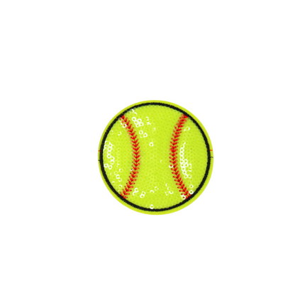 Green Softball Patch (Small/Sequin)