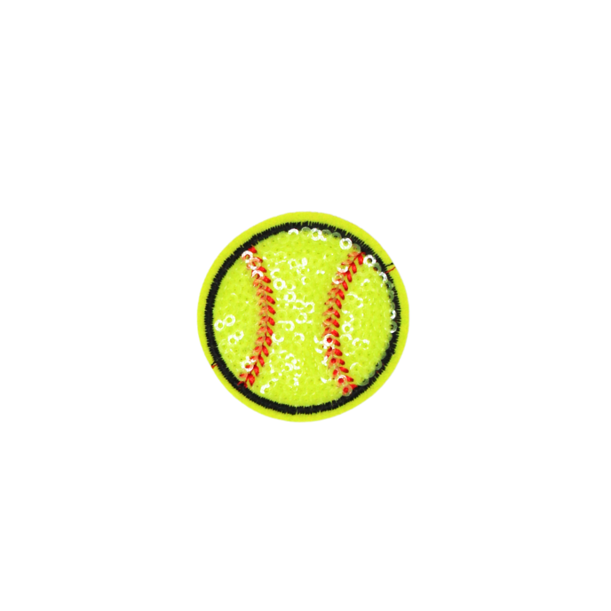 Green Softball Patch (Small/Sequin)
