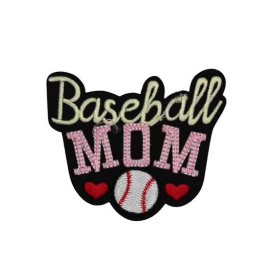 Baseball Mom Patch(Small/Embroidery)