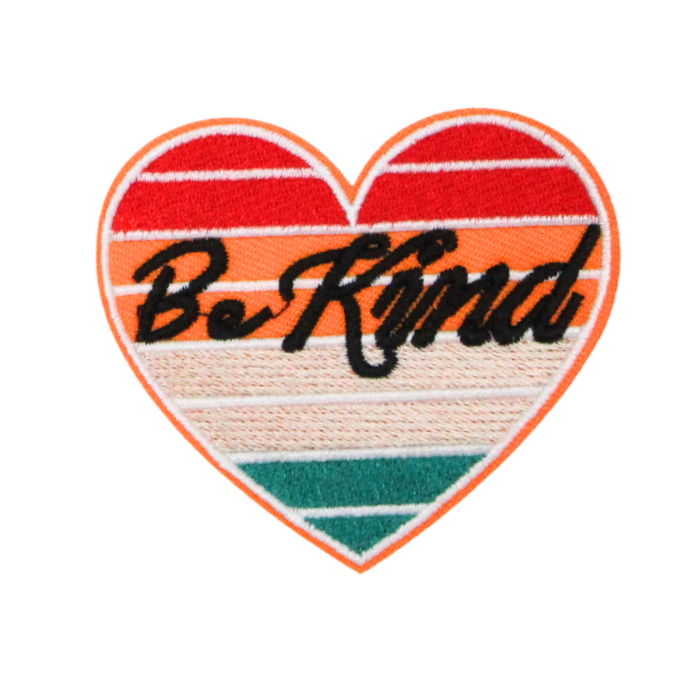 Be Kind - Heart Patch (Small/Embroidery)